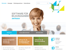 Tablet Screenshot of antrago.de